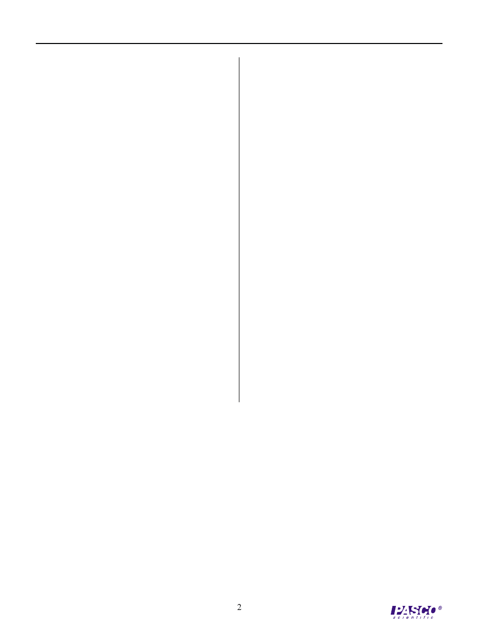 PASCO ES-9079 BASIC VARIABLE CAPACITOR User Manual | Page 2 / 2