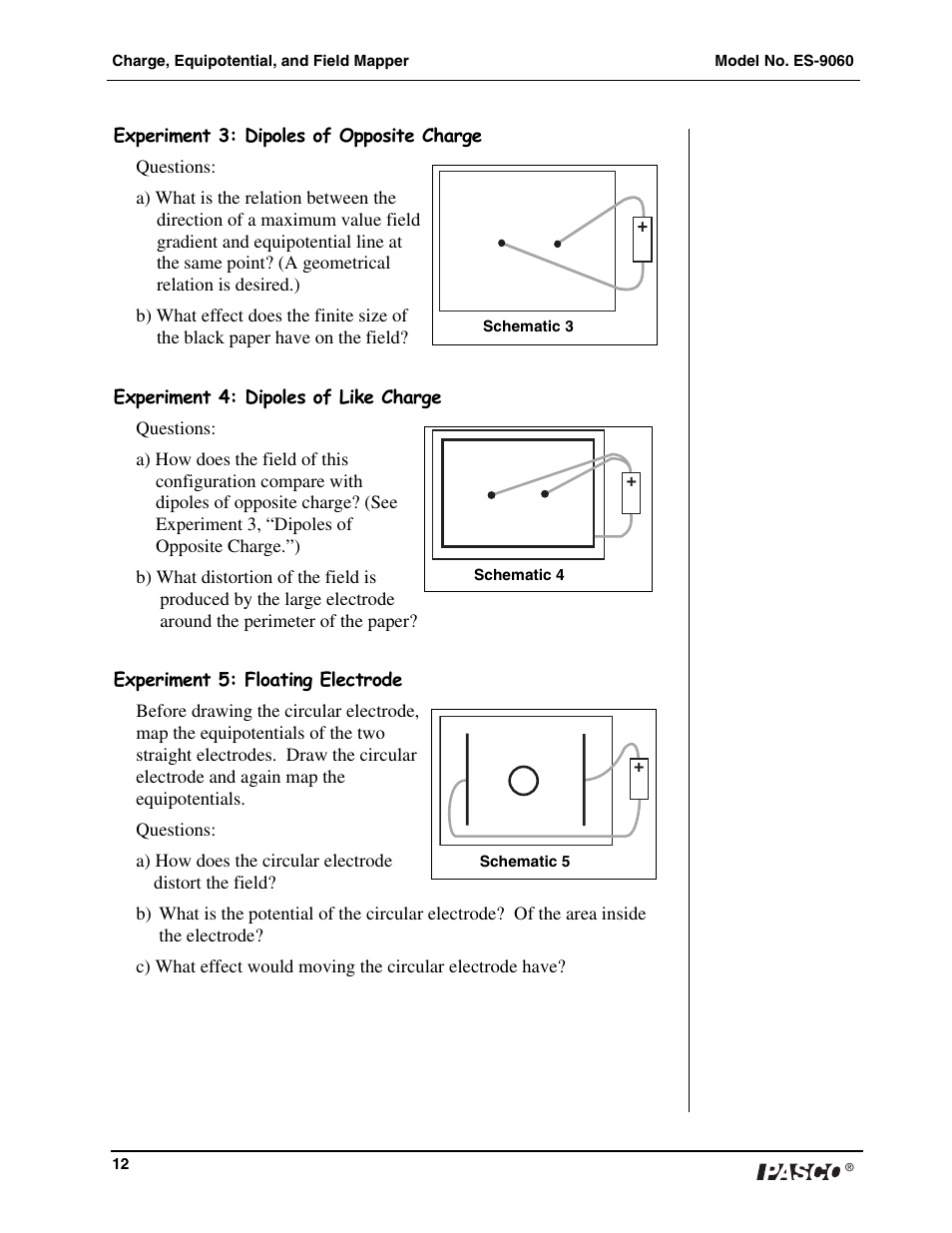 PASCO ES-9060 Charge, Equipotential and Field Mapper User Manual | Page 13 / 24