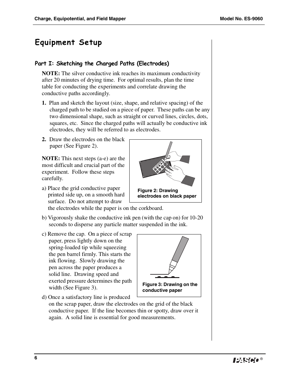 Equipment setup | PASCO ES-9060 Charge, Equipotential and Field Mapper User Manual | Page 7 / 24