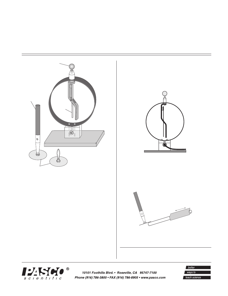 PASCO SF-9069 ELECTROSCOPE User Manual | 2 pages