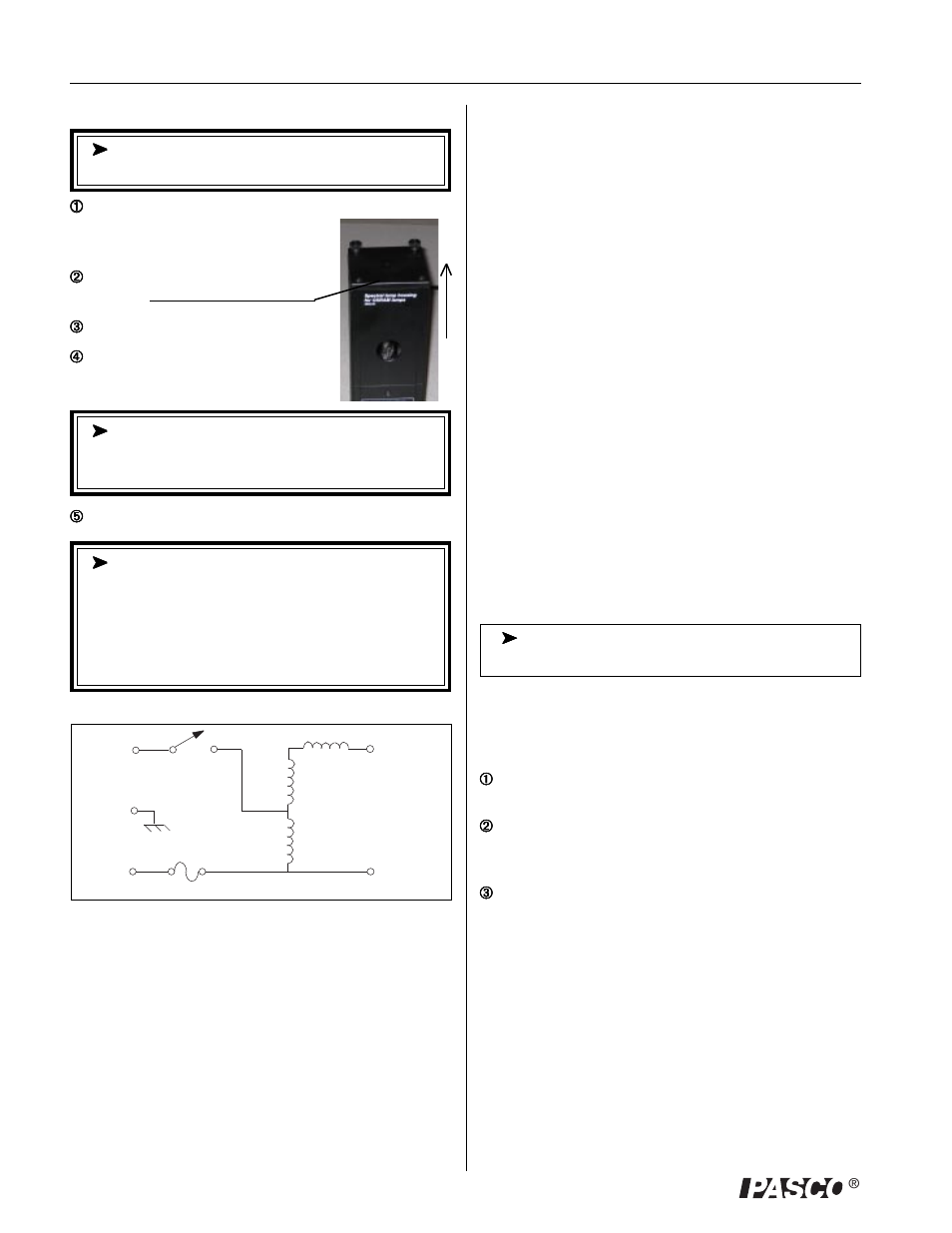 PASCO SF-9288 Spectral Lamp Power Supply and Mount User Manual | Page 2 / 2