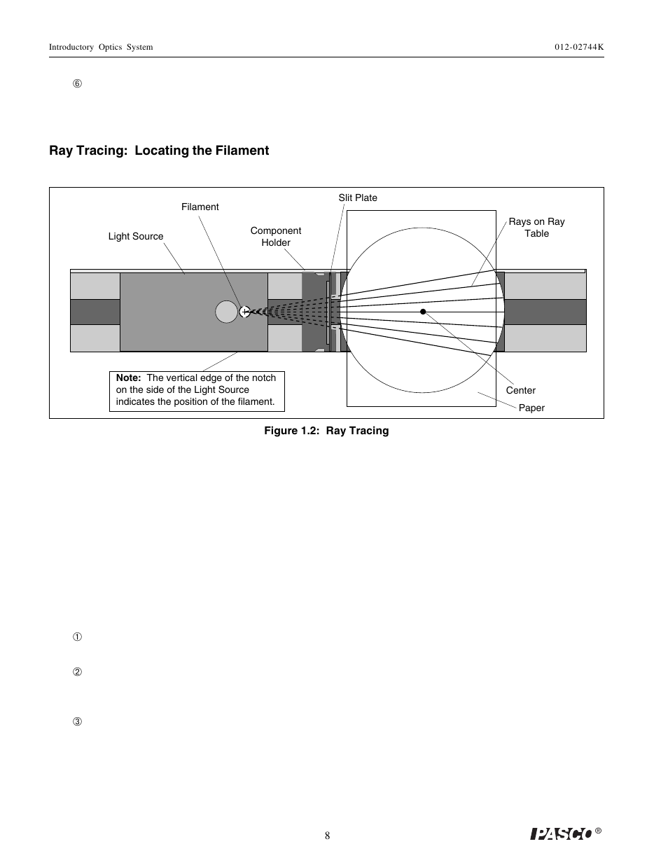 PASCO OS-8500 INTRODUCTORY OPTICS SYSTEM User Manual | Page 14 / 75