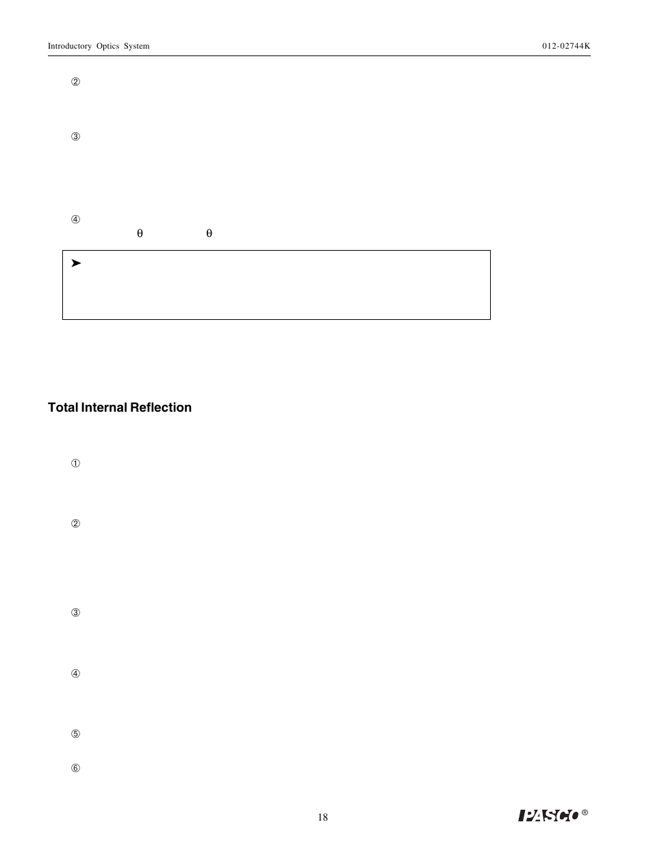 PASCO OS-8500 INTRODUCTORY OPTICS SYSTEM User Manual | Page 24 / 75