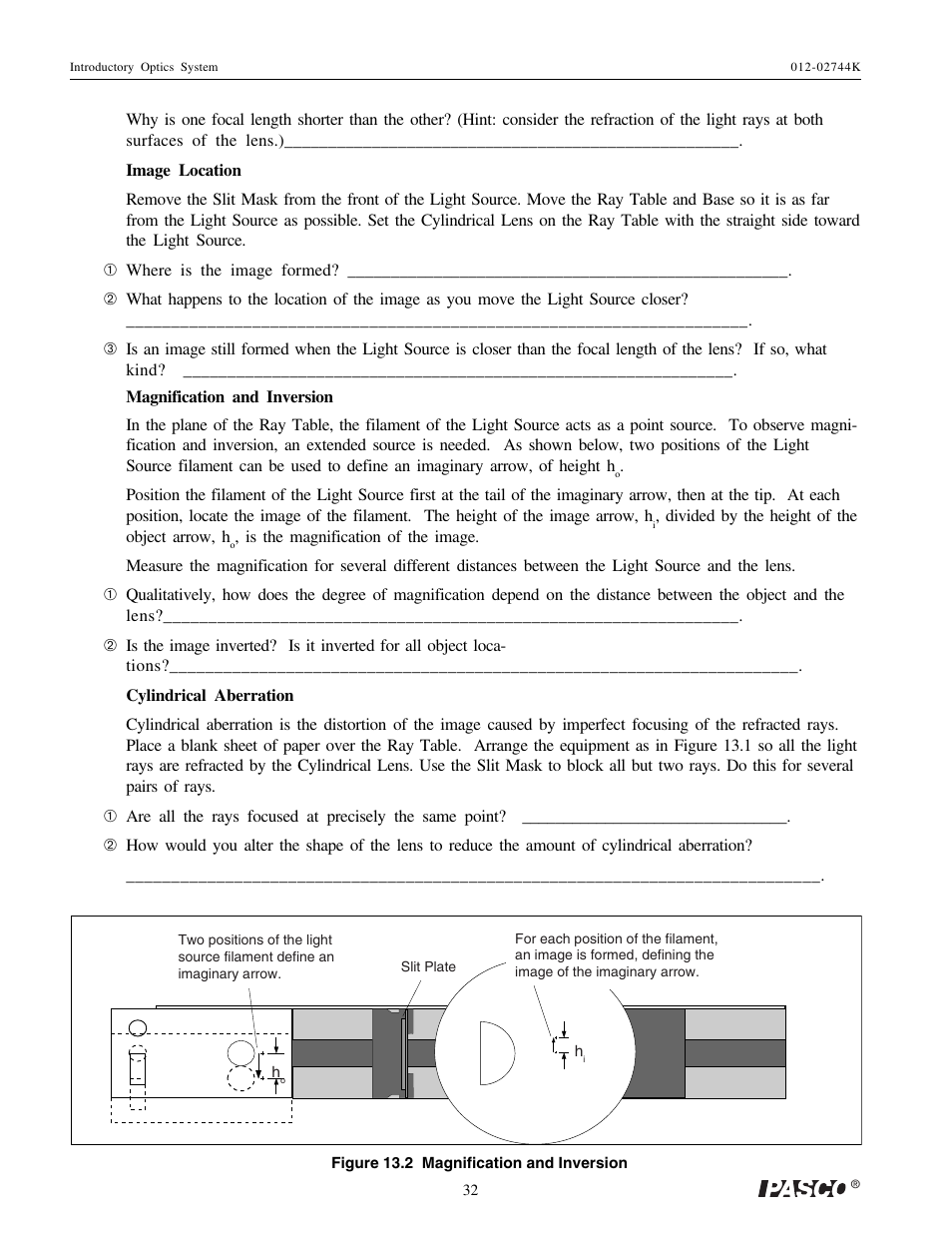 PASCO OS-8500 INTRODUCTORY OPTICS SYSTEM User Manual | Page 38 / 75