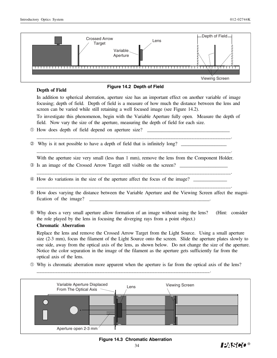 PASCO OS-8500 INTRODUCTORY OPTICS SYSTEM User Manual | Page 40 / 75