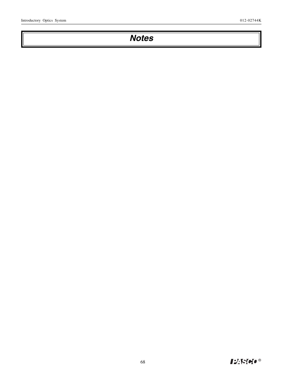 PASCO OS-8500 INTRODUCTORY OPTICS SYSTEM User Manual | Page 74 / 75