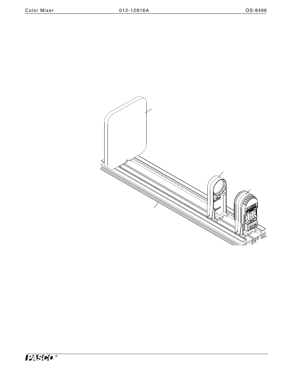 Other equipment, Usage, Optics bench with lens | PASCO OS-8496 Color Mixer User Manual | Page 3 / 5