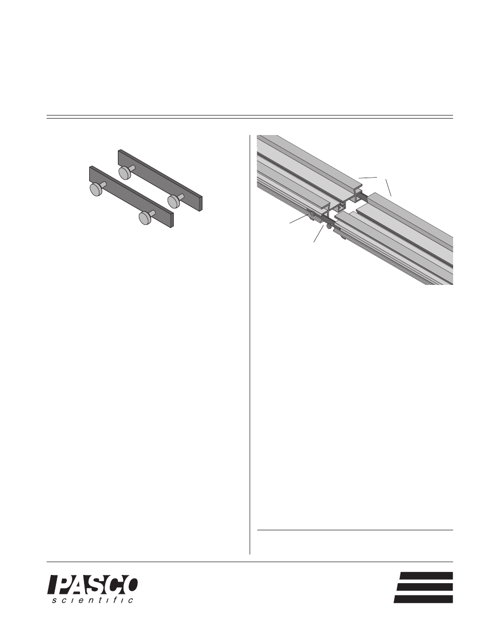 PASCO OS-8538 OPTICS BENCH CONNECTORS User Manual | 1 page