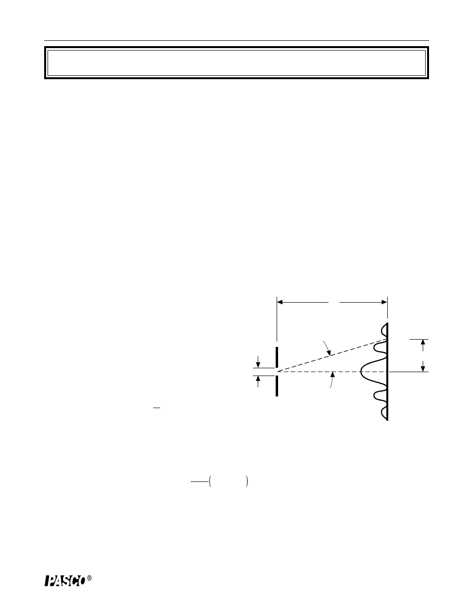 Experiment 1: diffraction from a single slit | PASCO OS-8523 SLIT ACCESSORY User Manual | Page 8 / 20