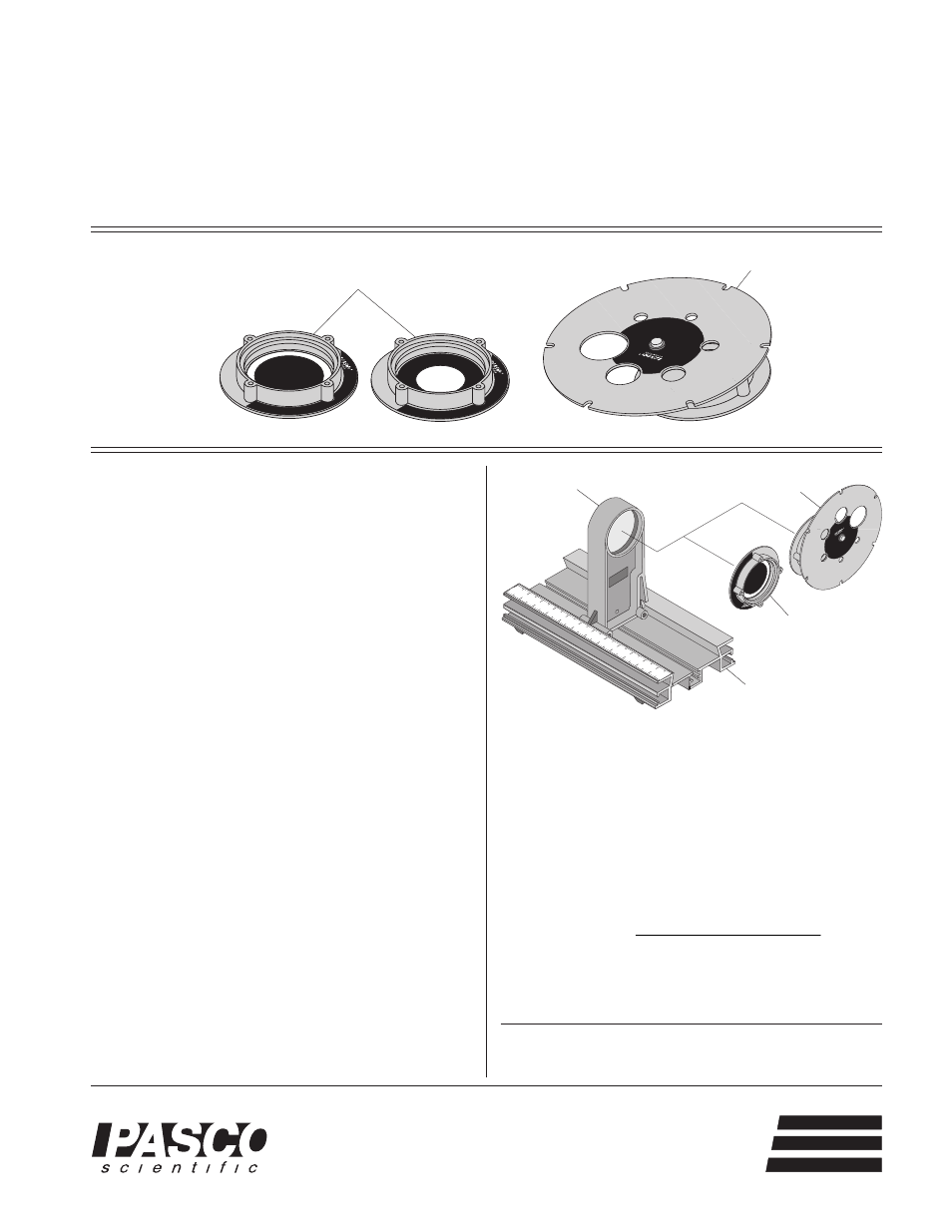 PASCO OS-8524 APERTURE ACCESSORIES User Manual | 4 pages