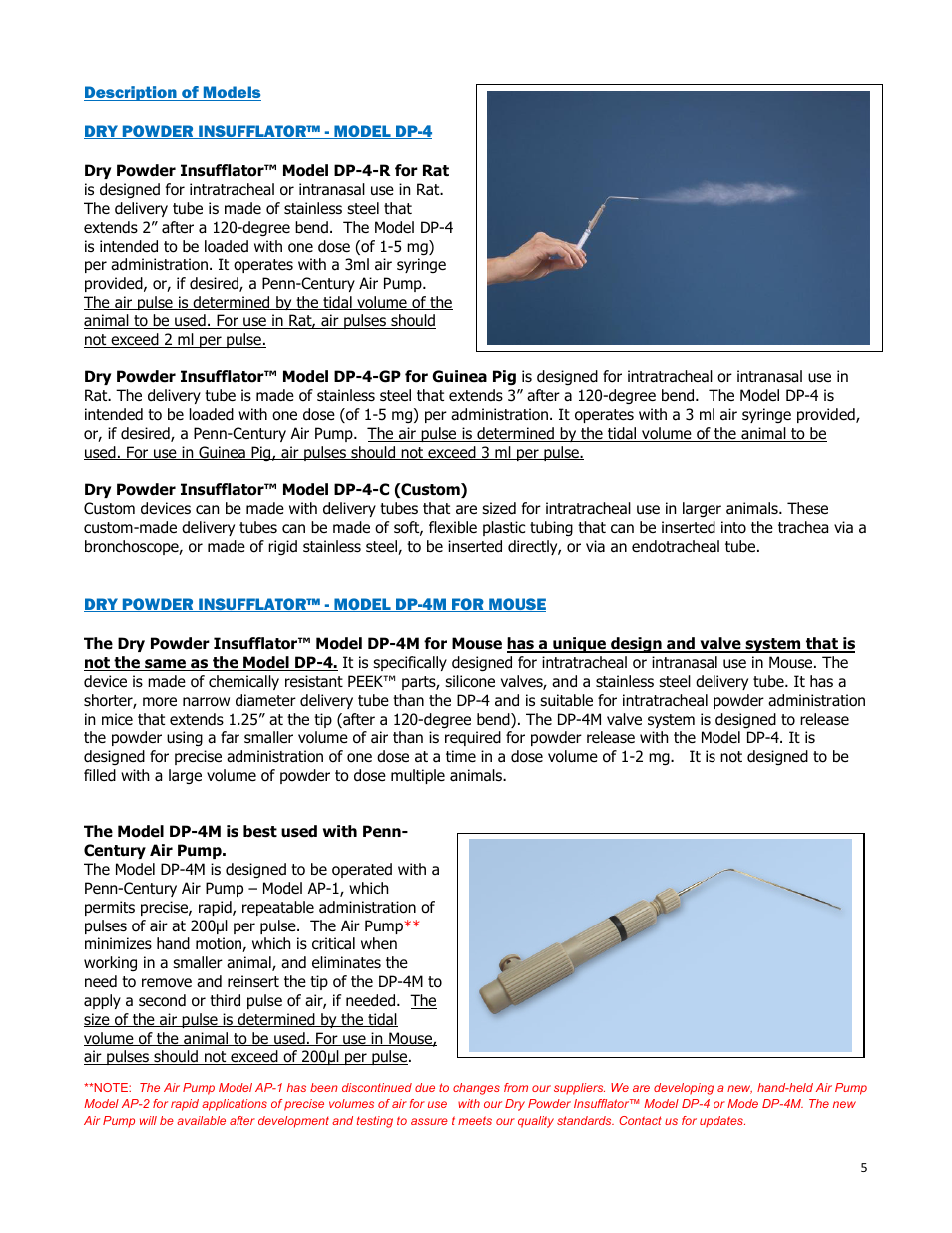 Penn-Century DP-4_4M User Manual | Page 5 / 11