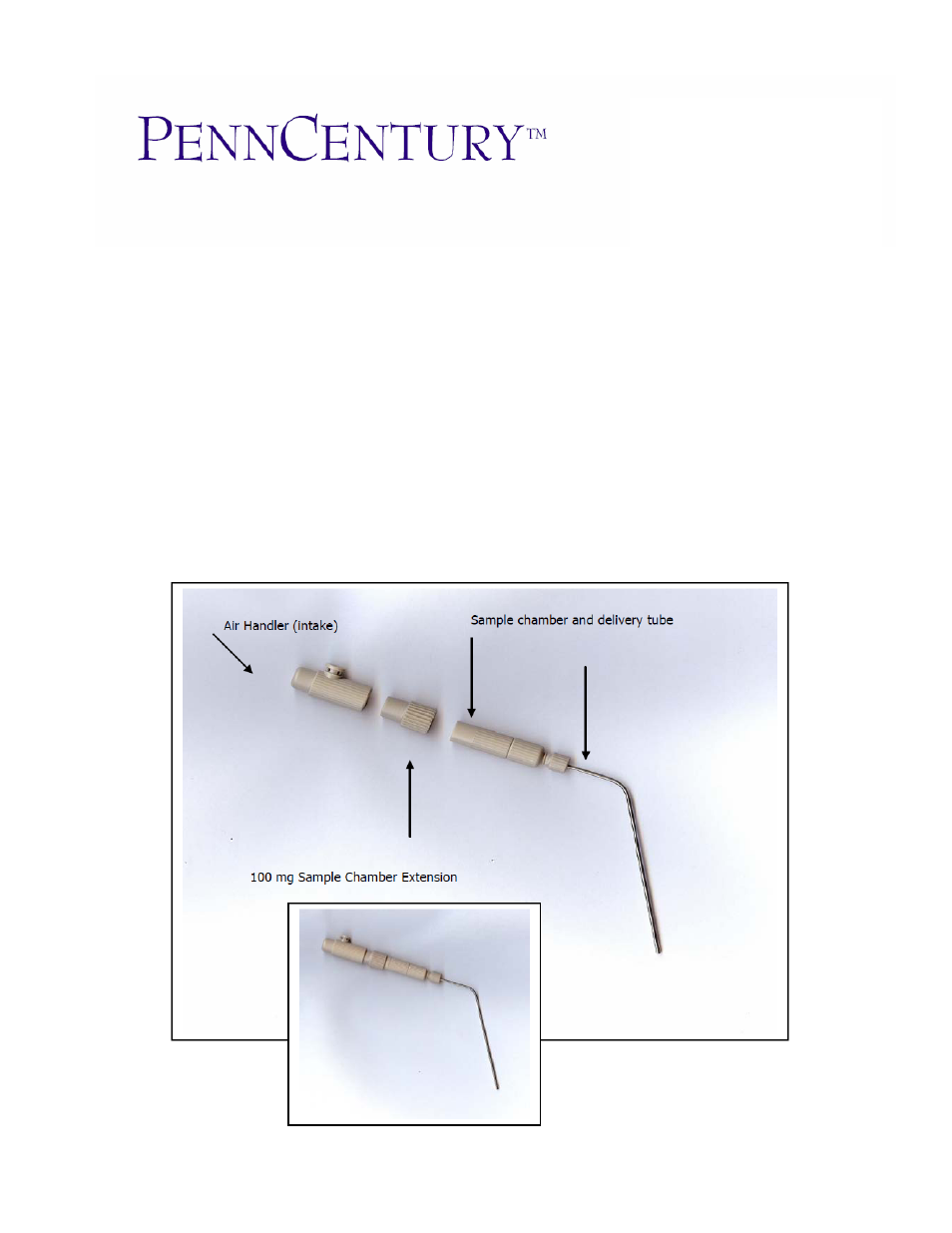 Penn-Century SC-X Dry Powder Insufflator User Manual | 1 page