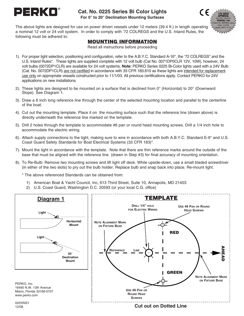 PERKO 0225 User Manual | 1 page