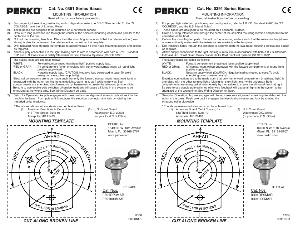 PERKO 0391 User Manual | 2 pages