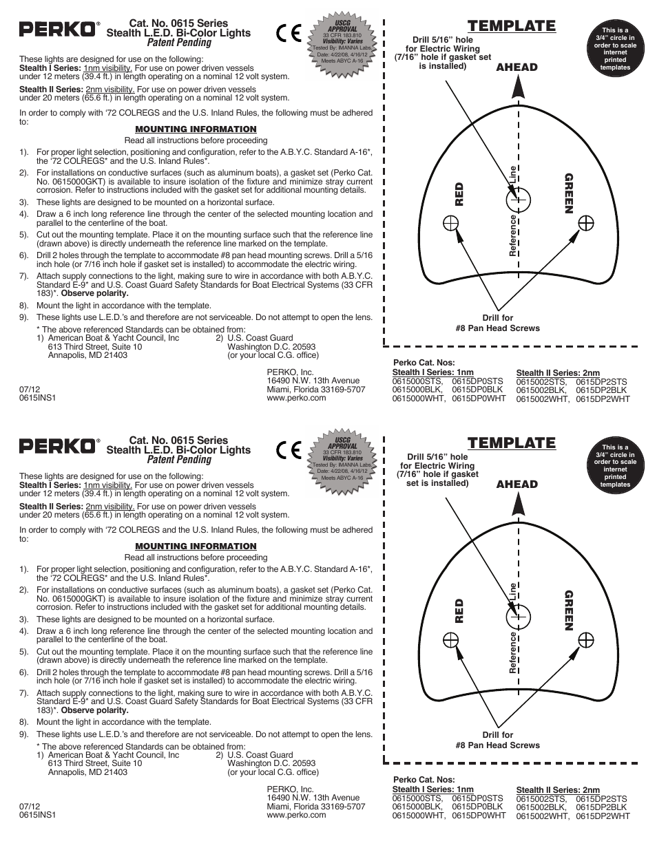 PERKO 0615 User Manual | 1 page