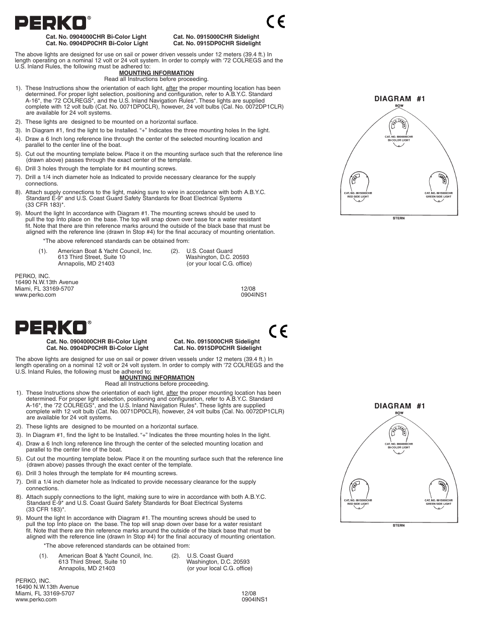 PERKO 0915 User Manual | 2 pages