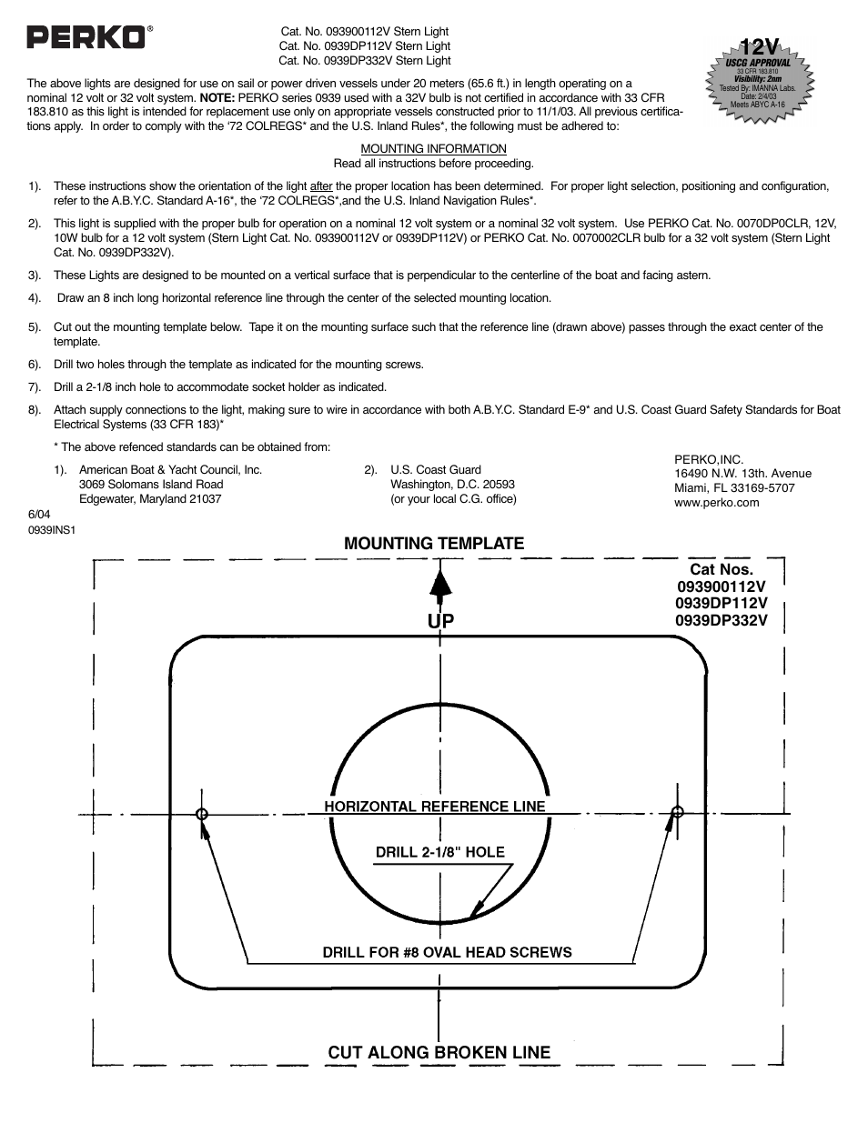 PERKO 0939 User Manual | 1 page