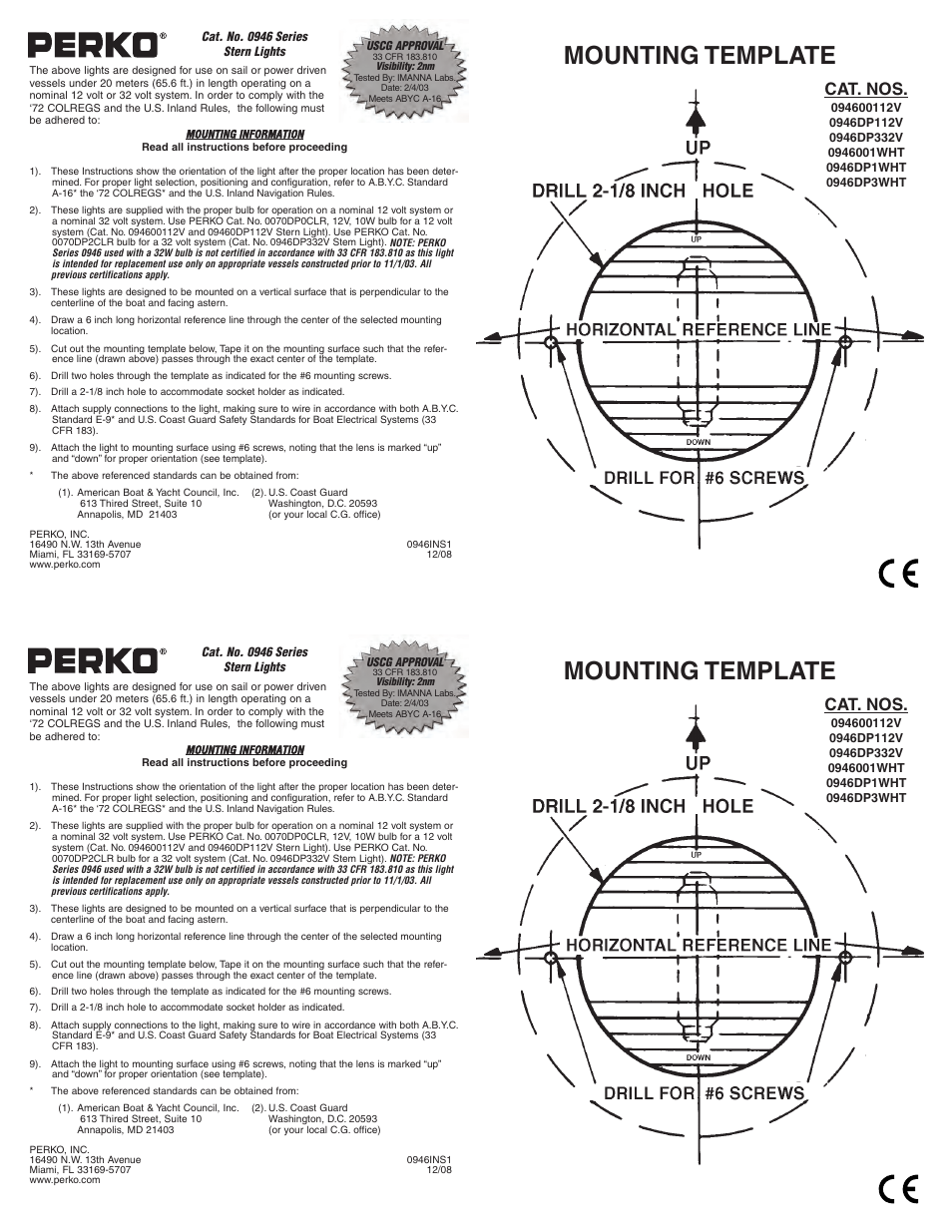 PERKO 0946 User Manual | 1 page