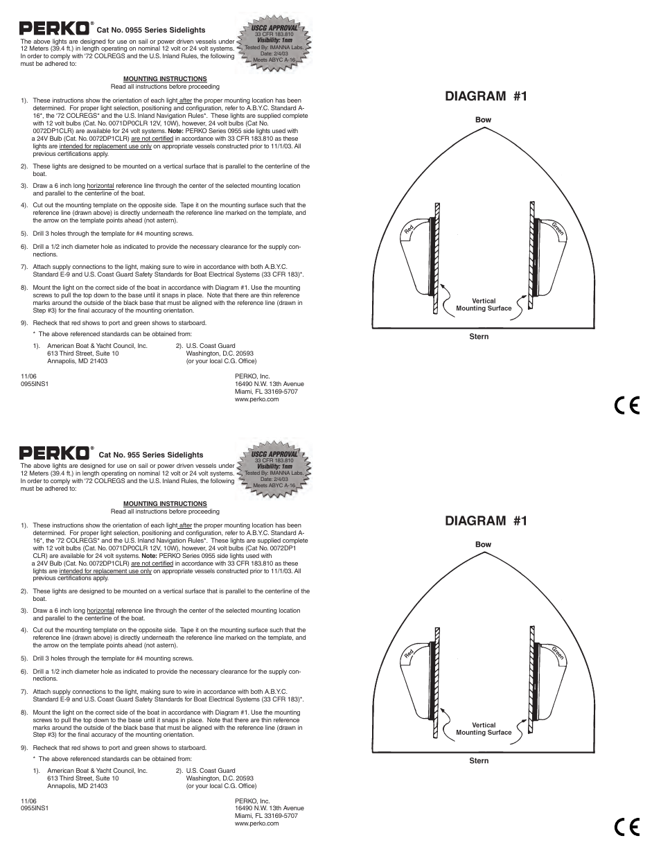 PERKO 0955 User Manual | 2 pages
