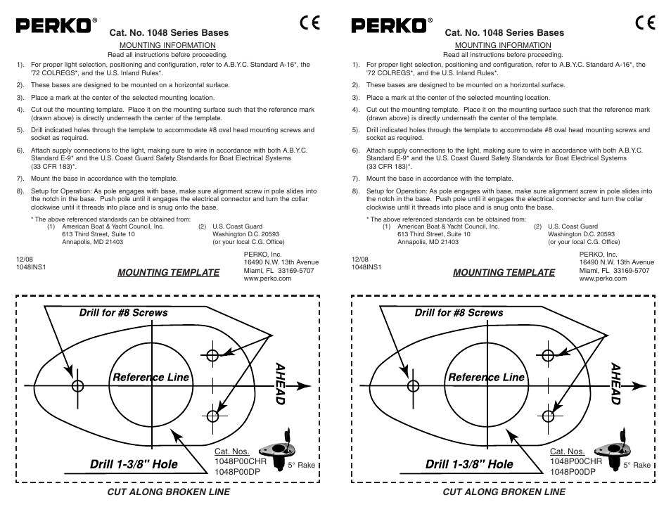 PERKO 1048 User Manual | 1 page