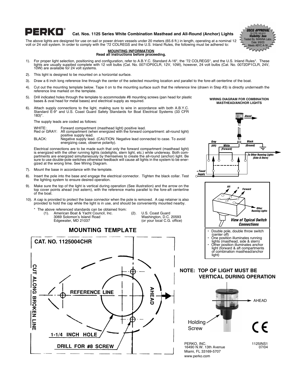 PERKO 1125 User Manual | 1 page