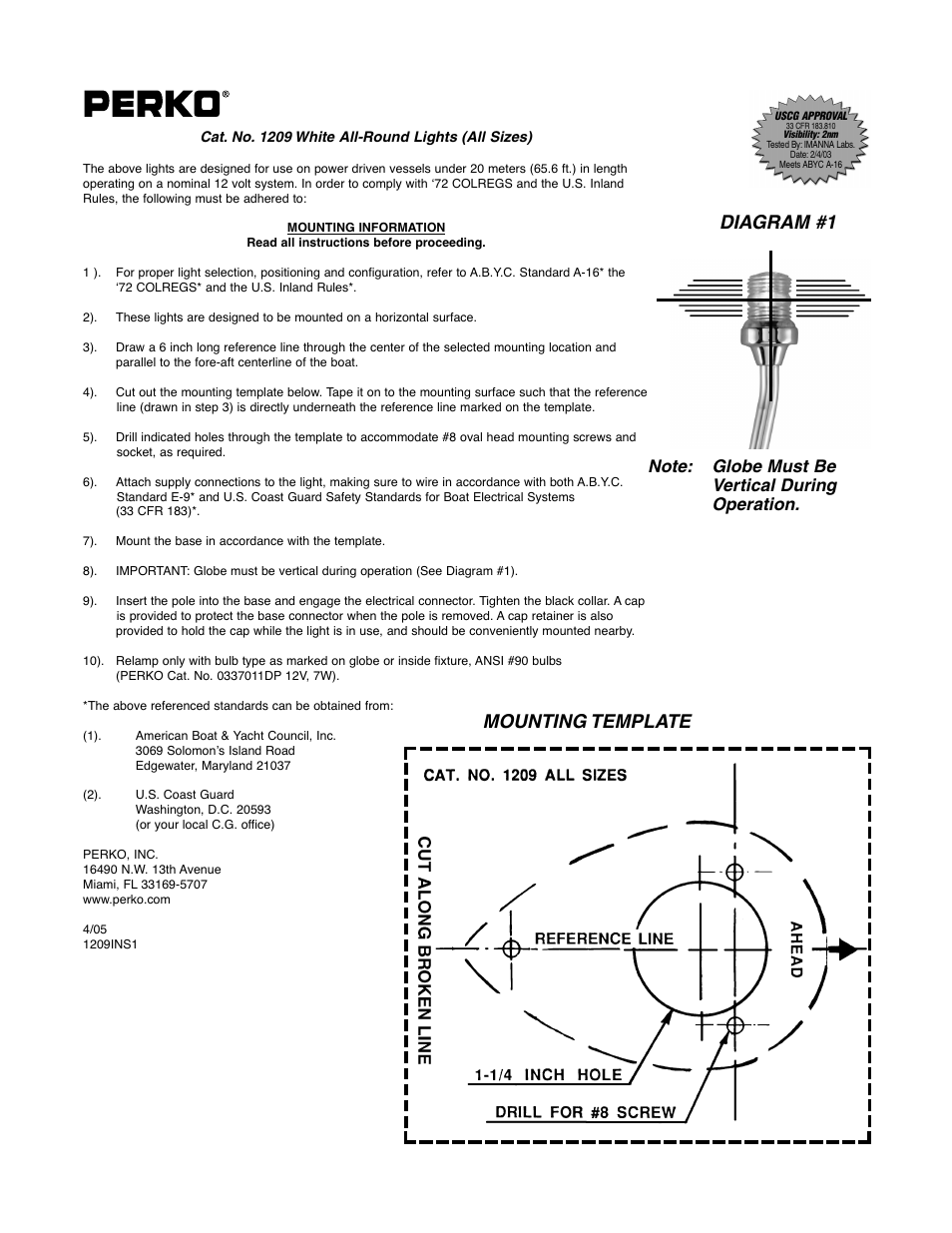 PERKO 1209 User Manual | 1 page