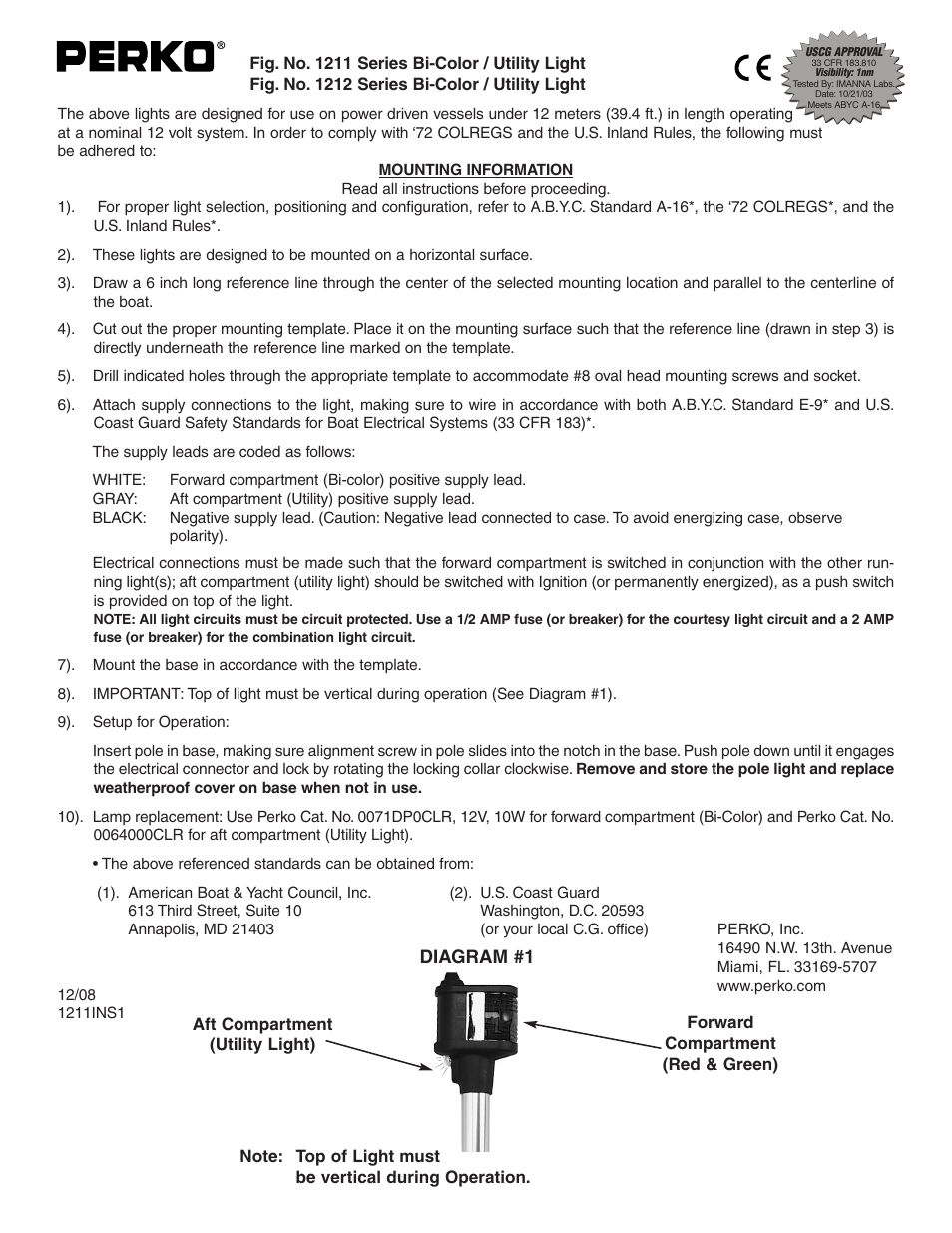 PERKO 1212 User Manual | 2 pages