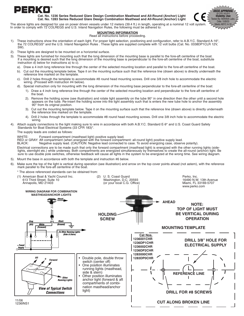 PERKO 1283 User Manual | 1 page