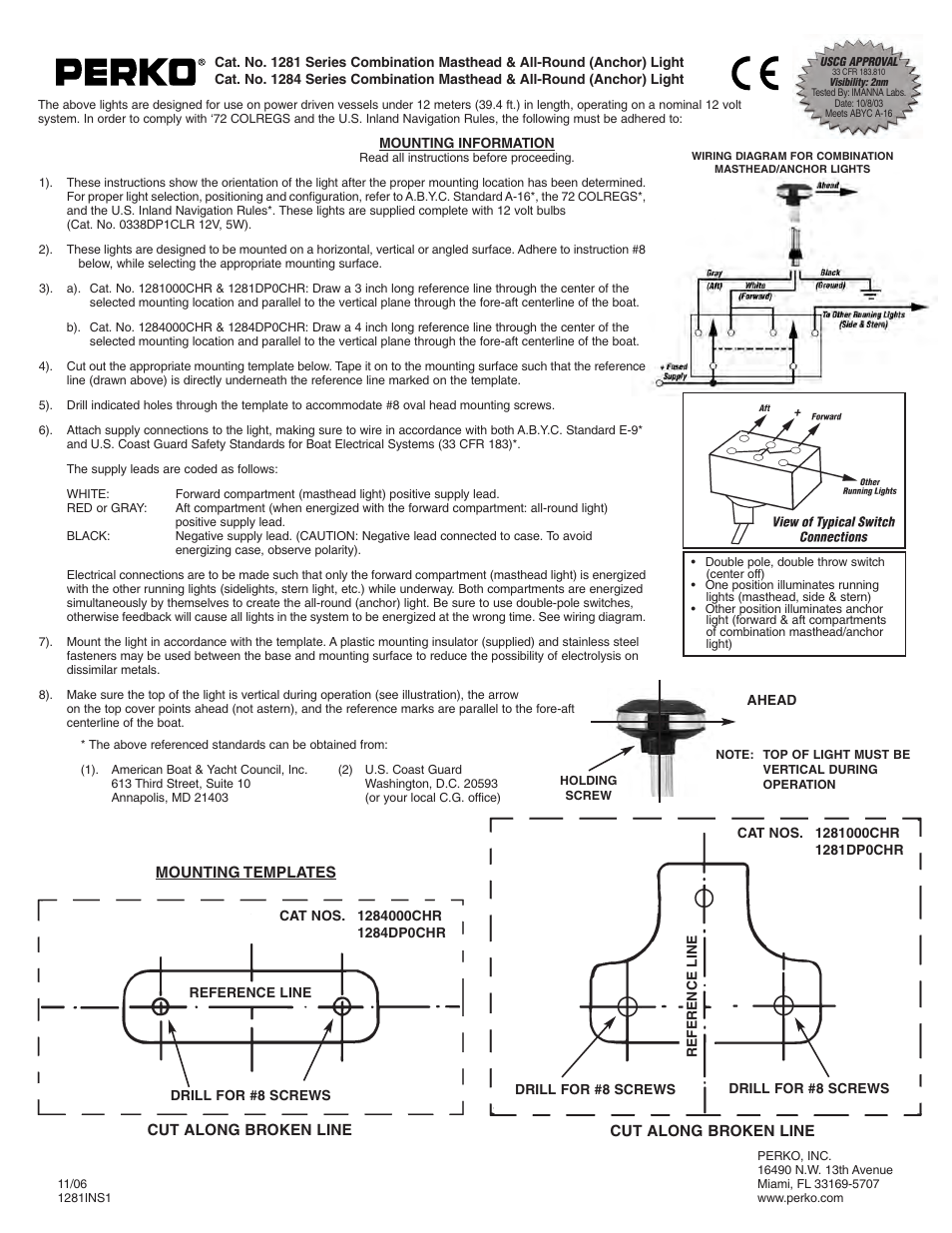 PERKO 1284 User Manual | 1 page