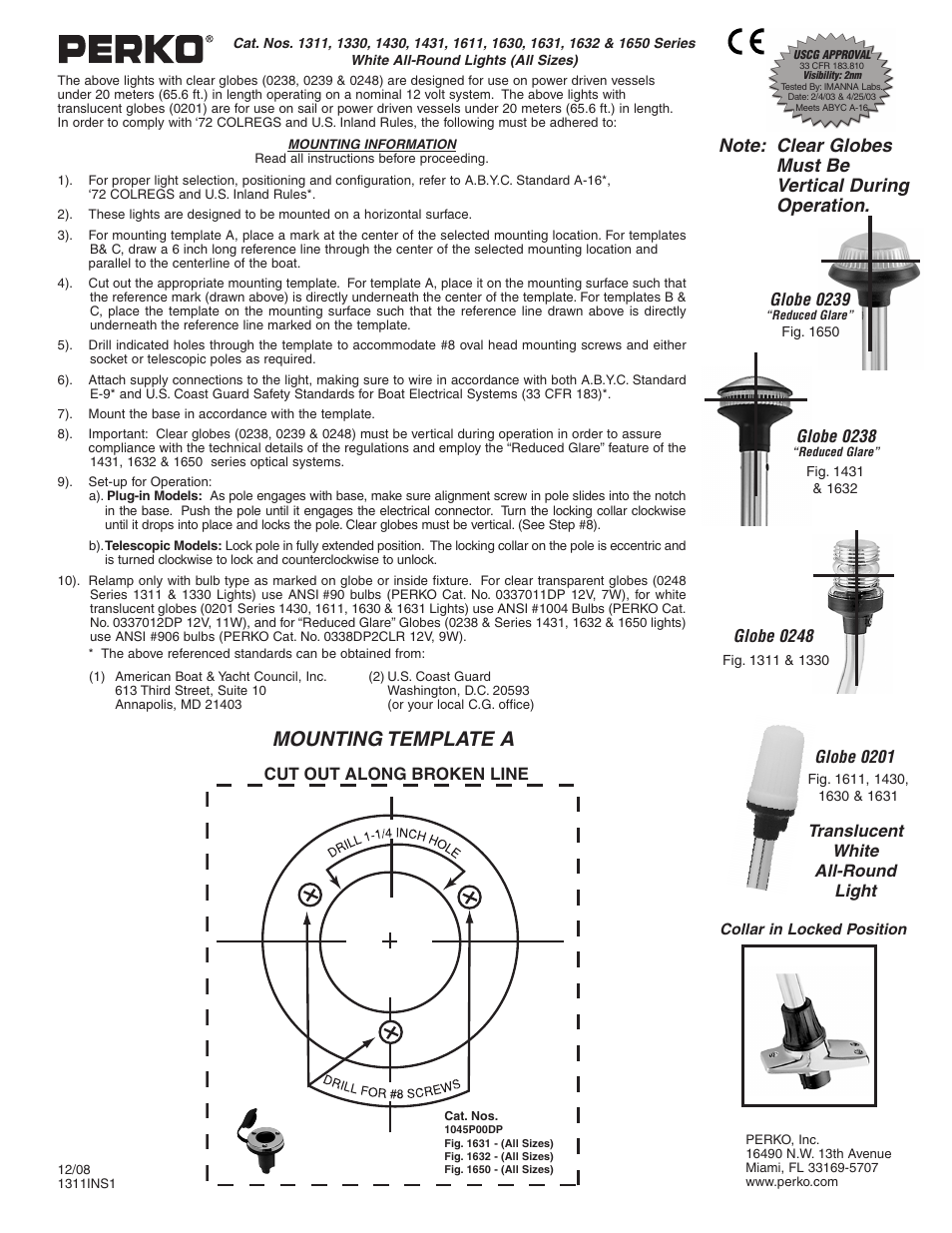 PERKO 1611 User Manual | 2 pages