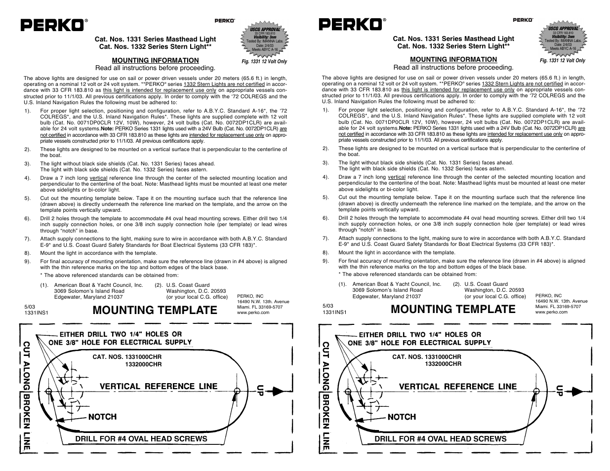 PERKO 1332 User Manual | 1 page