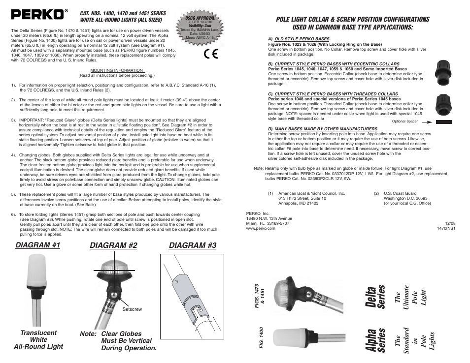 PERKO 1470 User Manual | 1 page