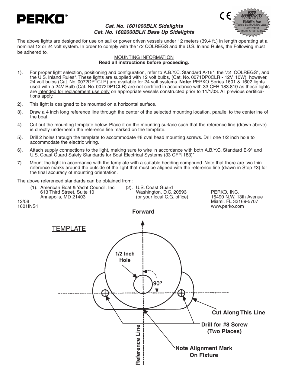 PERKO 1602 User Manual | 2 pages