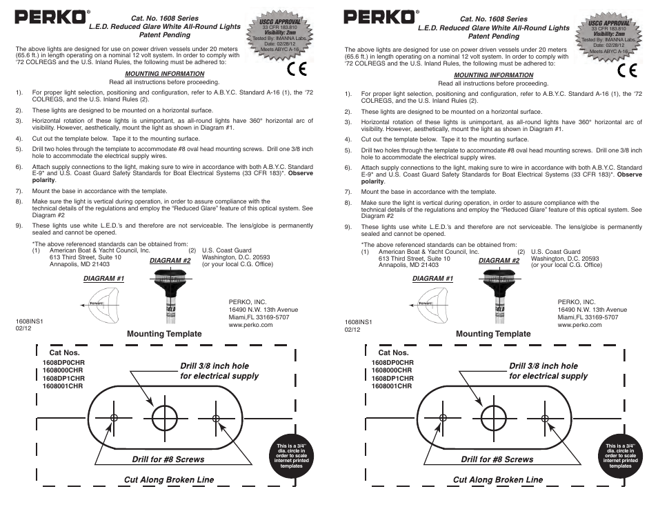 PERKO 1608 User Manual | 1 page