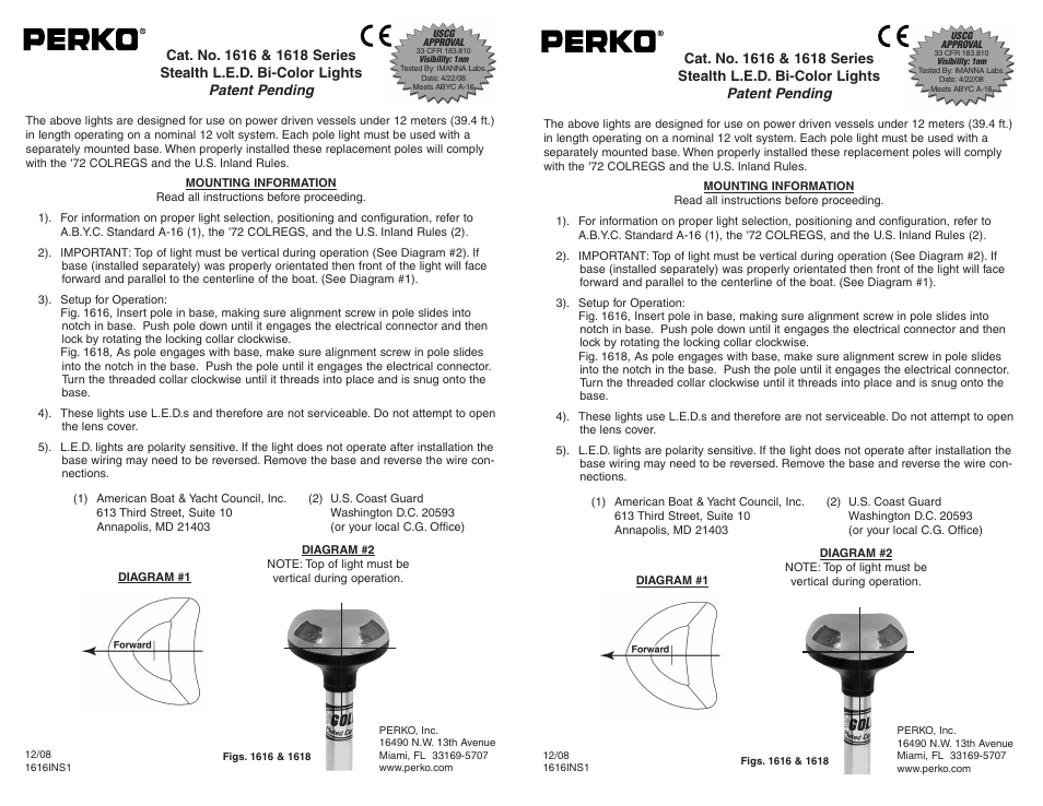 PERKO 1617 User Manual | 1 page