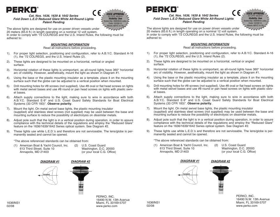 PERKO 1642 User Manual | 1 page
