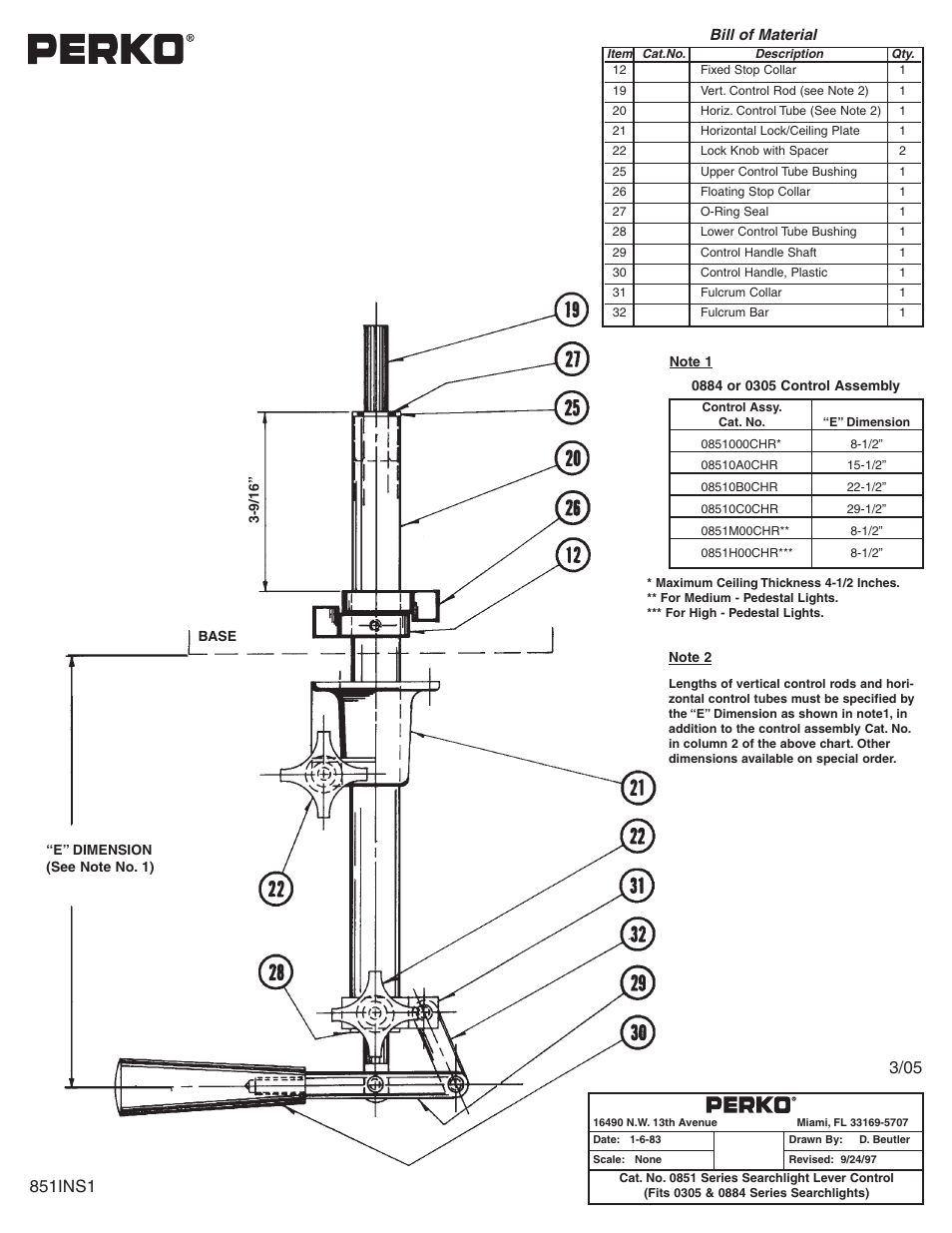 PERKO 0851 User Manual | 1 page