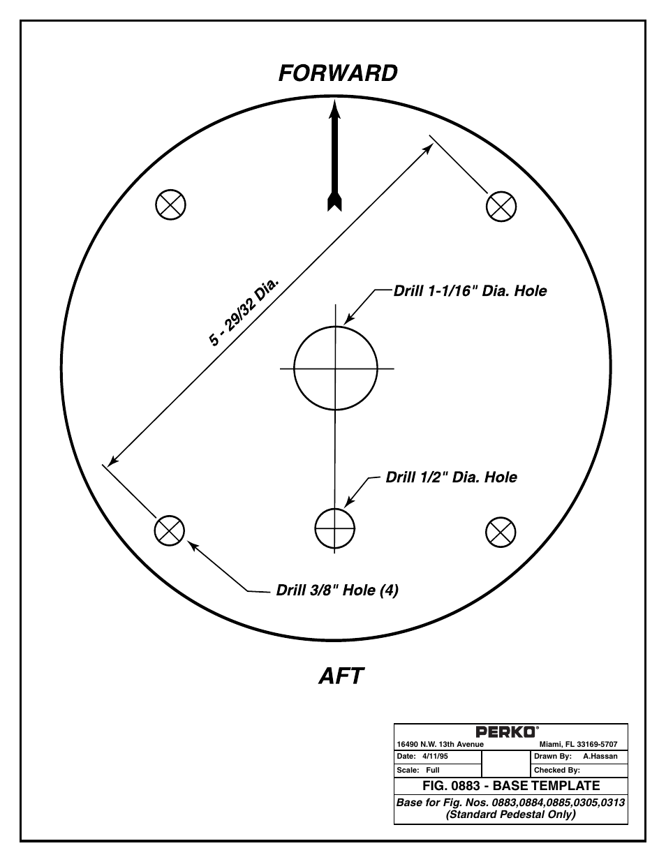 Fig. 0883 - base template | PERKO 0305 User Manual | Page 2 / 2