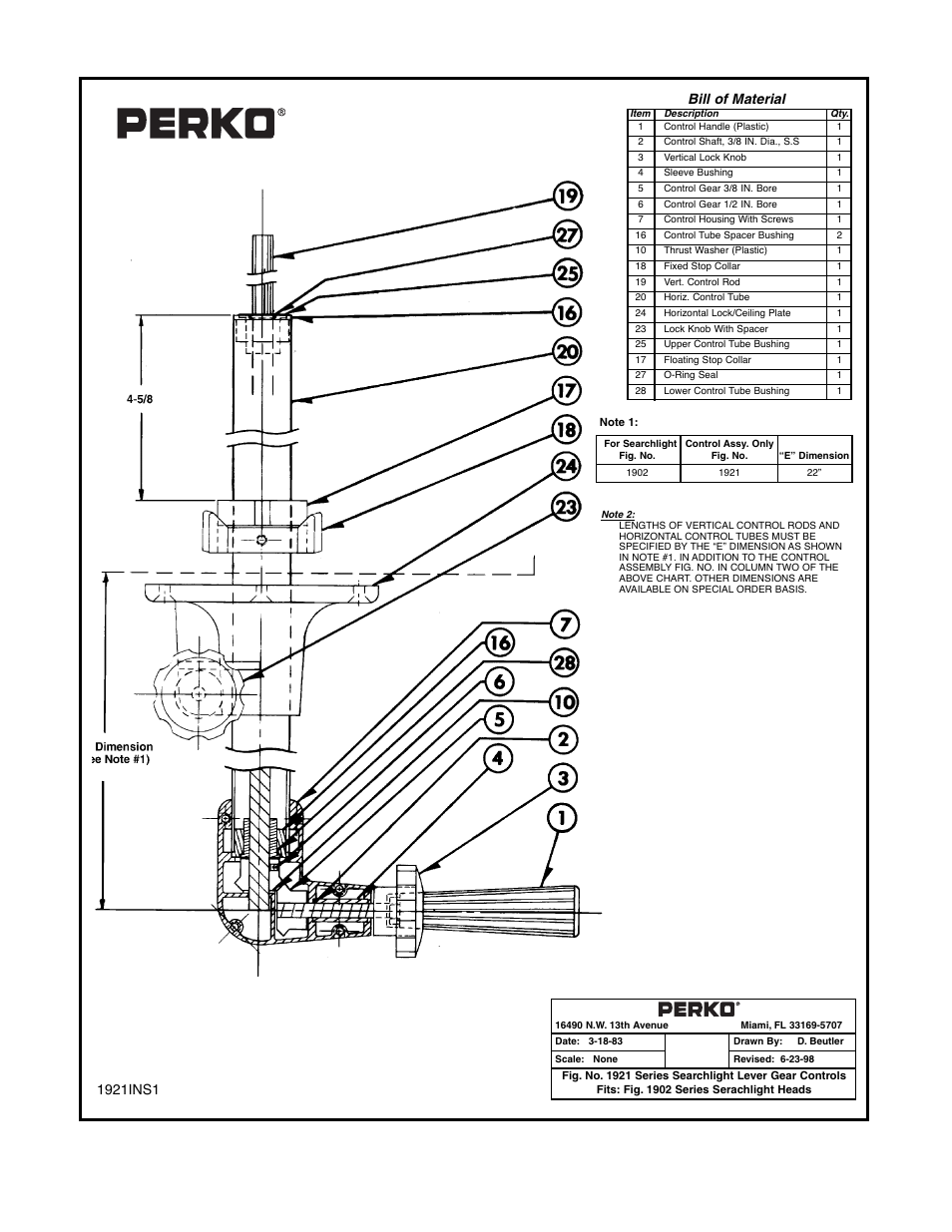 PERKO 1921 User Manual | 1 page