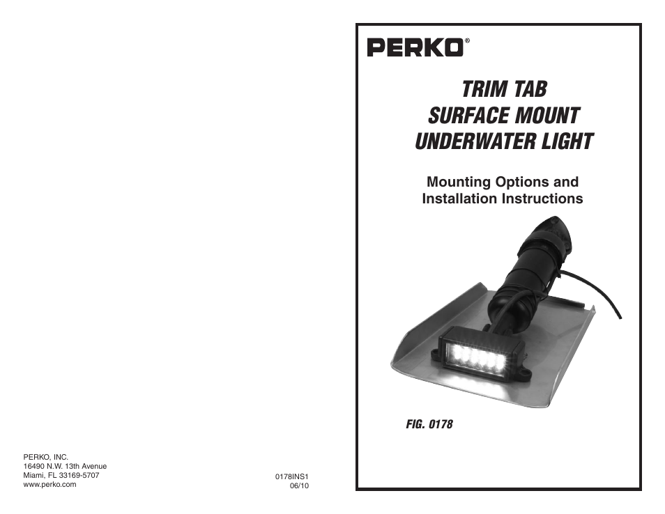 PERKO 0178 User Manual | 2 pages