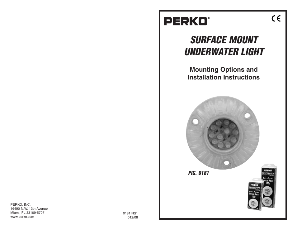 PERKO 0181 User Manual | 2 pages