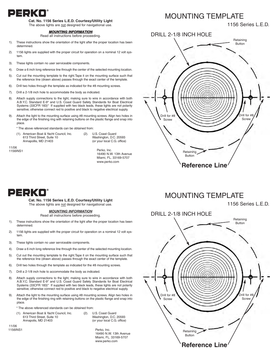 PERKO 1156 User Manual | 1 page