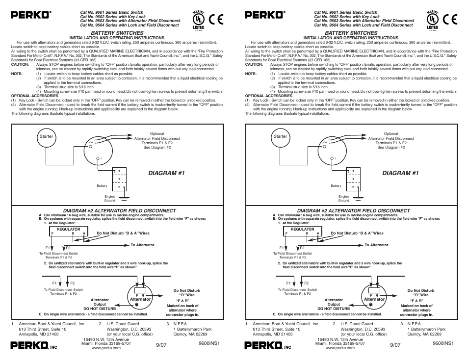 PERKO 9602 User Manual | 1 page