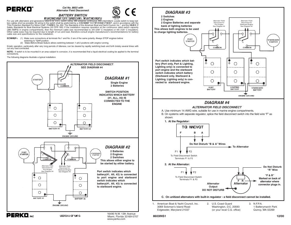 PERKO 8603 User Manual | 1 page