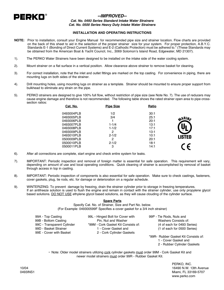 PERKO 0500 User Manual | 1 page