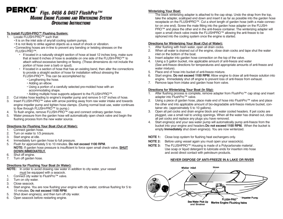 PERKO 0456, 0457 User Manual | 2 pages