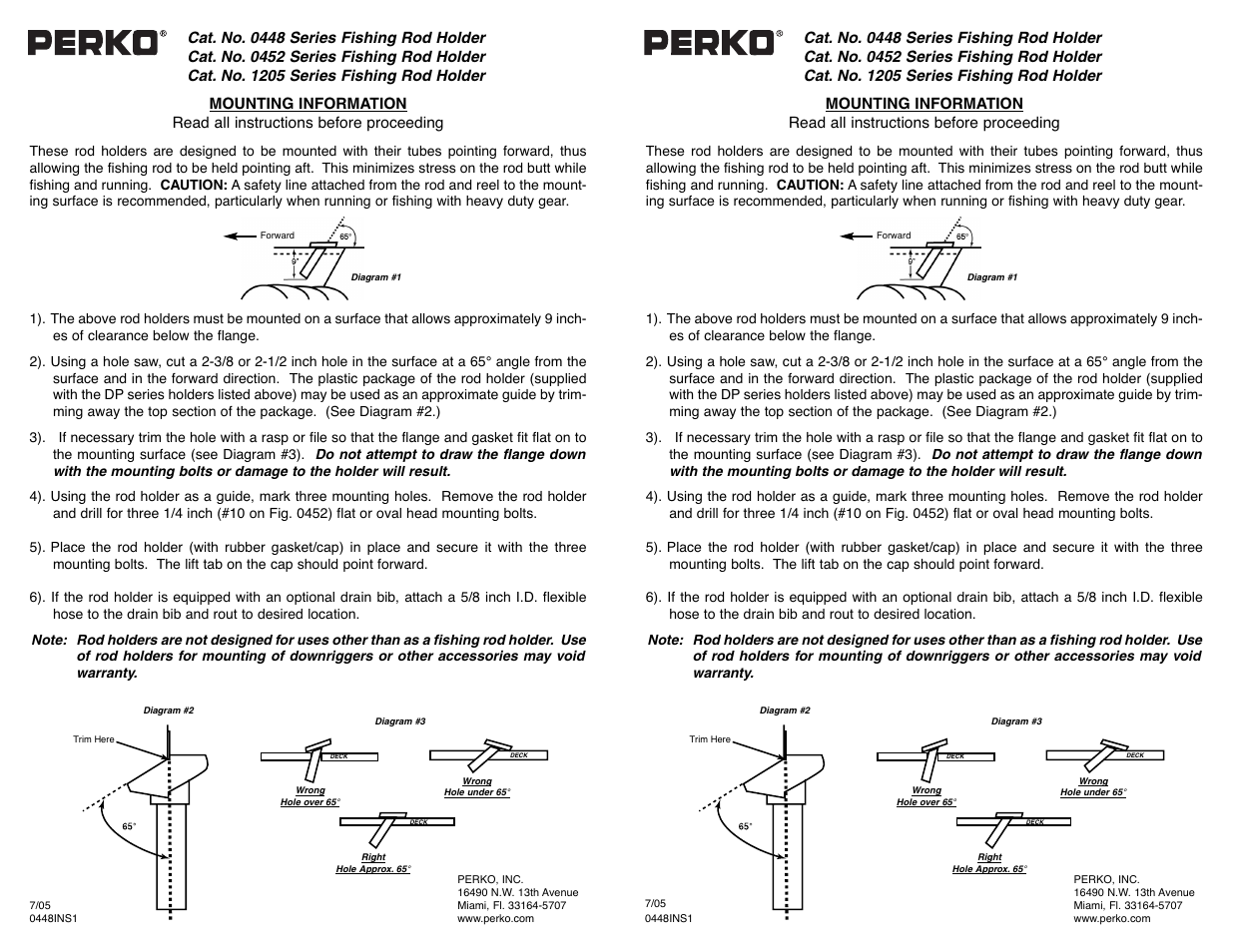 PERKO 0452 User Manual | 1 page