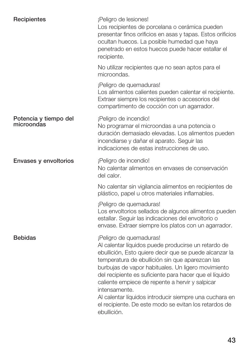 Bosch HMT 85ML63 User Manual | Page 43 / 152