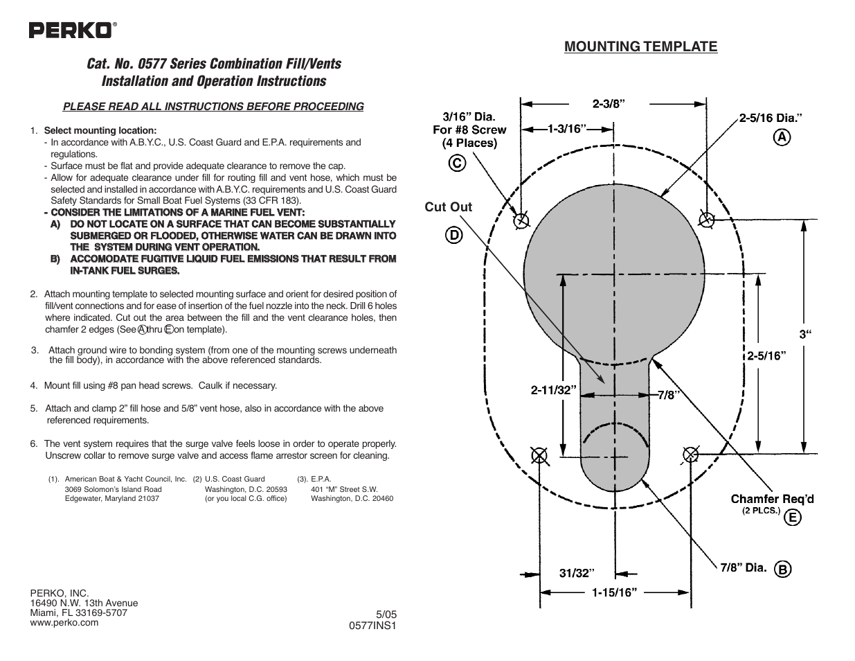 PERKO 0577 User Manual | 1 page