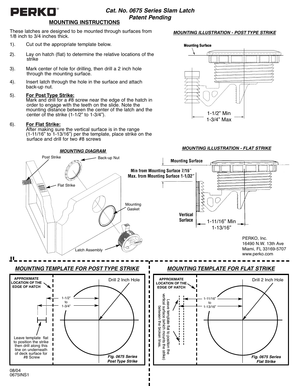 PERKO 0675 User Manual | 1 page